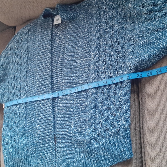 CAbi Blue Textured Women's Cardigan - Picture 5 of 7